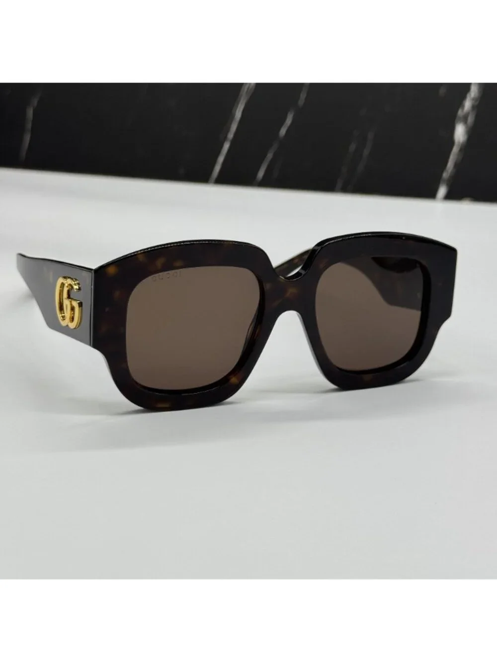 New Gucci GG1546S 002 Havana Brown Oversized Women Sunglasses